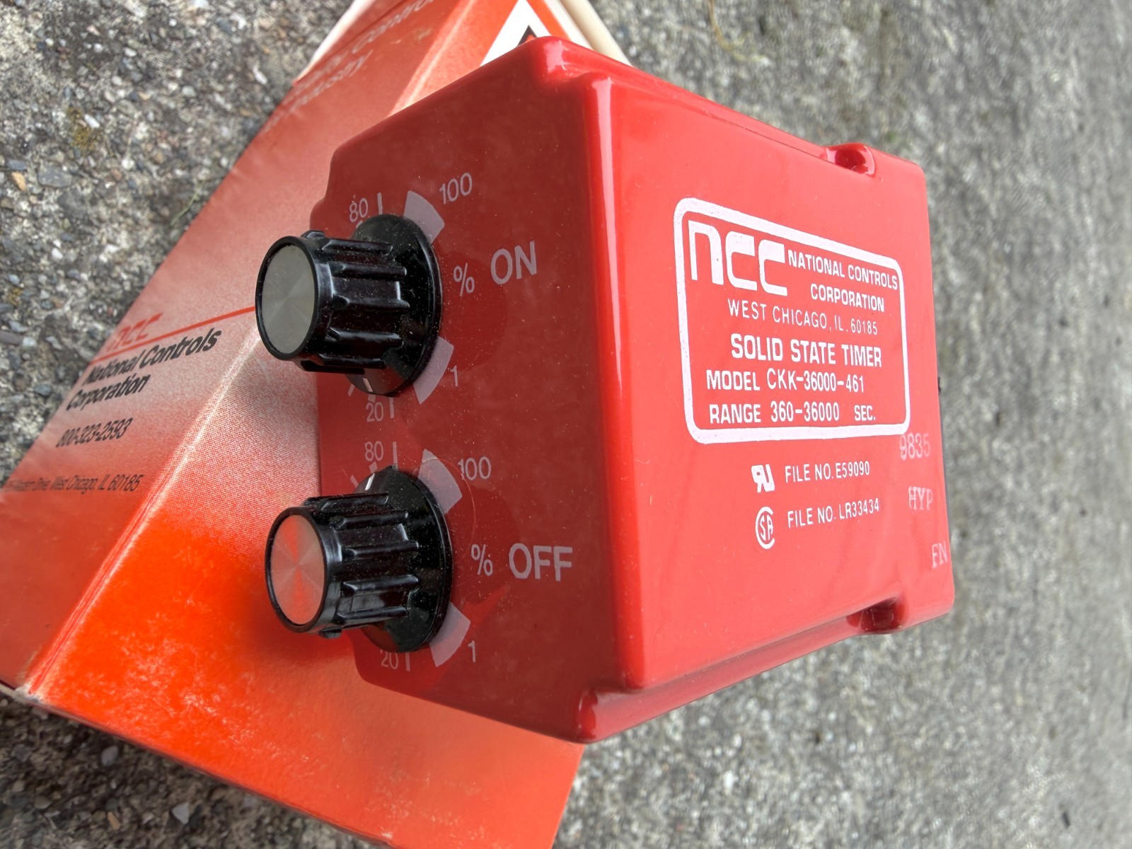 NCC National Controls Corporation NCC CKK-36000-461 Solid State Timer -BRAND NEW