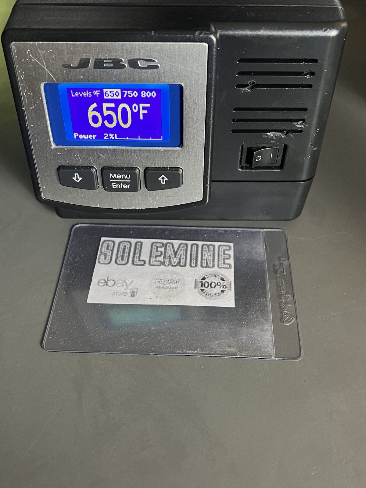 JBC DD-1B Dual-Port Soldering Station w/ T245 Handle & AD-SE Stand – Low Hours