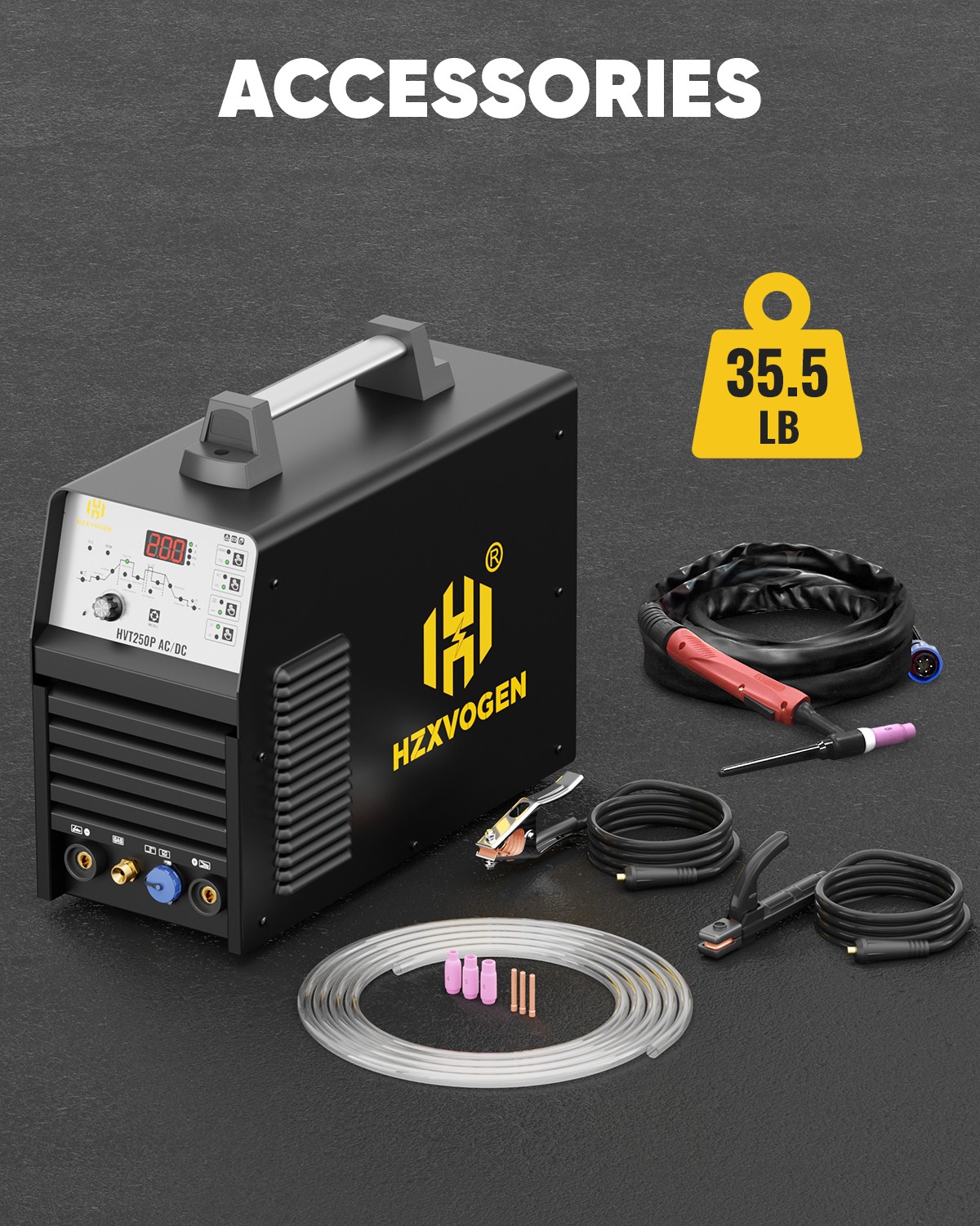 Aluminium AC/DC 200 Amp Digital 110V/230V Pulse Inverter 6 IN 1 STICK TIG Welder