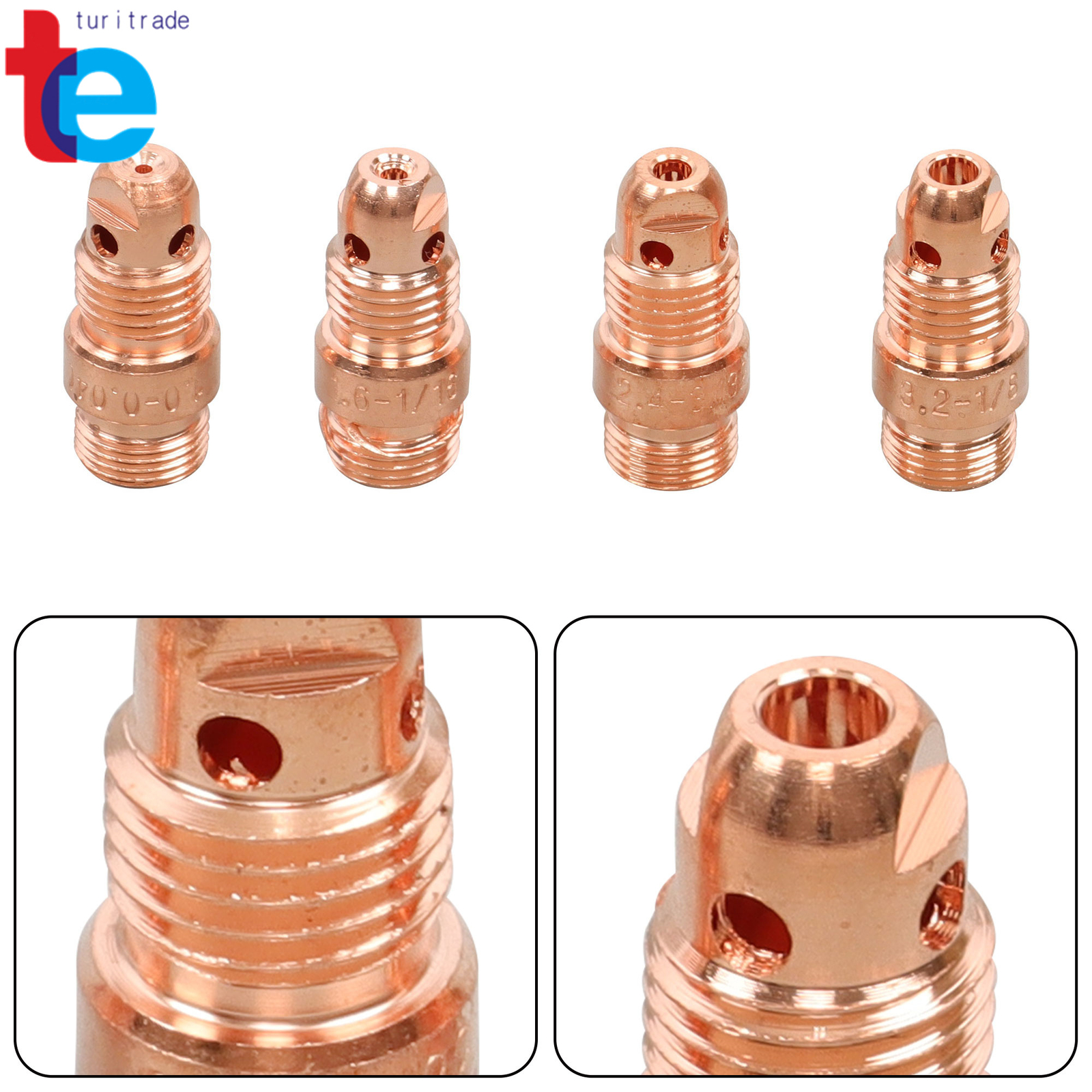 TIG Welding Torch Stubby Gas Lens #12 Pyrex Glass Cup Kit For WP-17/18/26 71Pcs