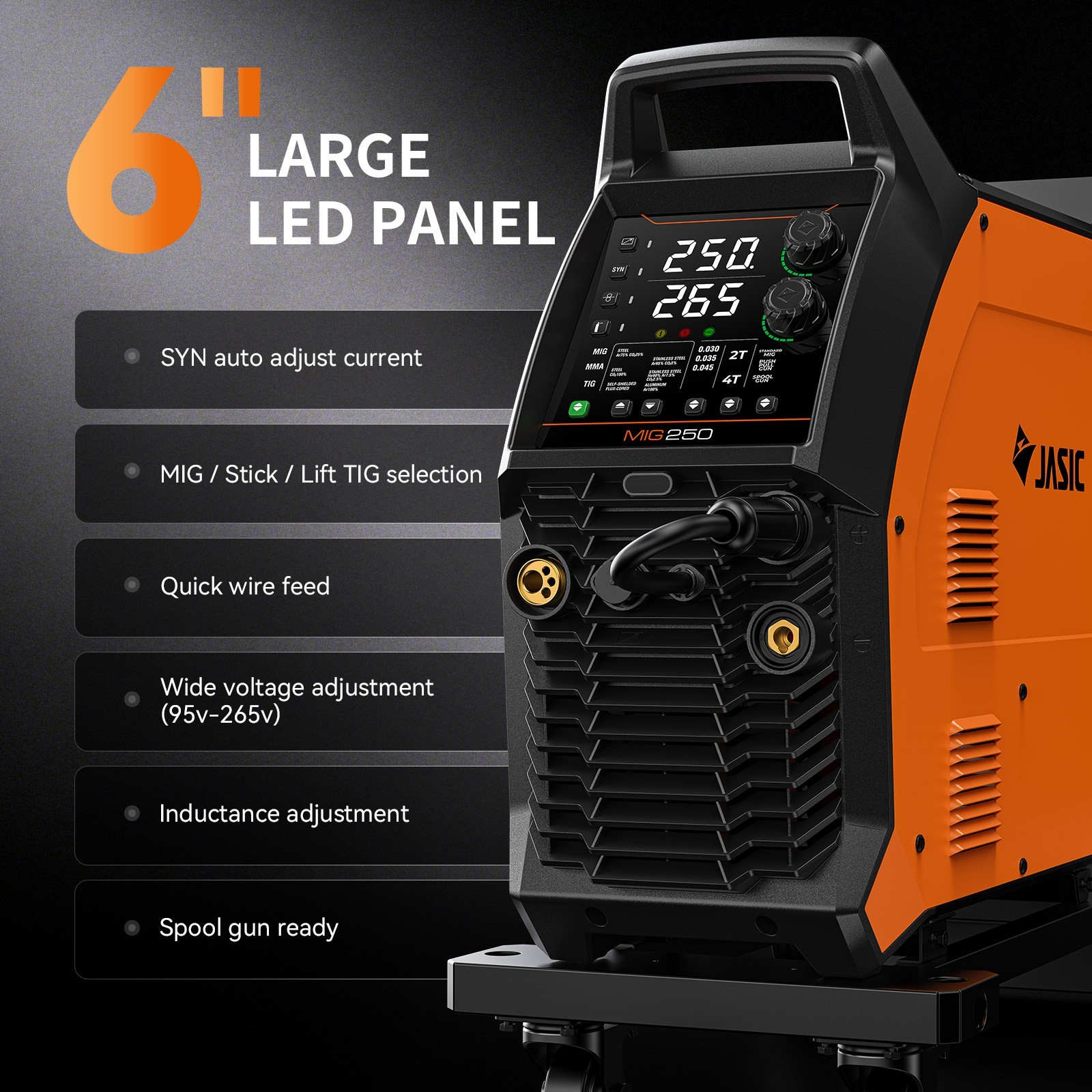 JASIC MIG Welder + Plasma Cutter PFC Welding/Cutting Machine for 95-265V Voltage