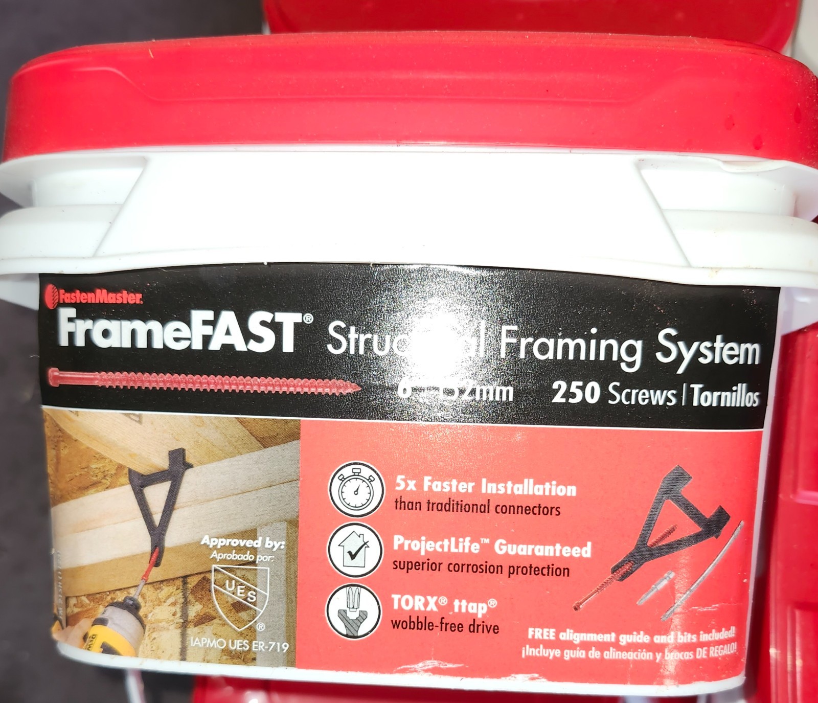 Frame Fast Structural Framing System 6″ (250 screws per bucket)