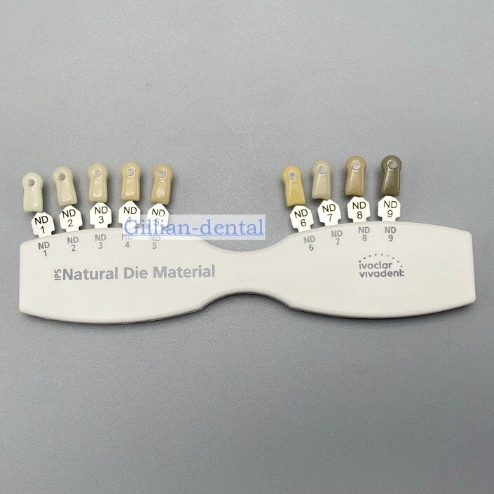 1X Dental IPS Natural Die Material Shade Guide Ivoclar Vivadent ND1-9 Abutment