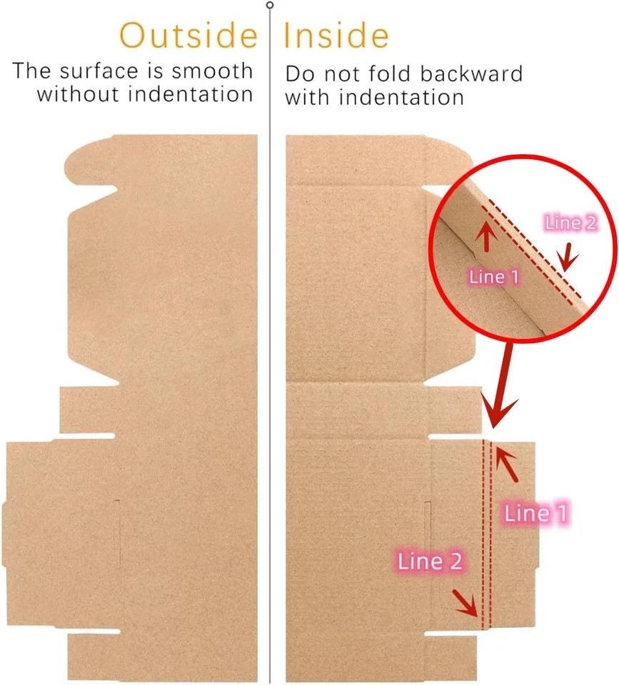 6X4X1 Inches Small Shipping Boxes Set 30 or 50 Brown Mailer Corrugated Cardboard