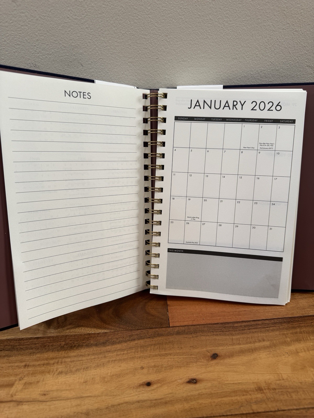 Lady Jayne Monthly & Weekly Planner 12 Months Jan-Dec 2026 Monthly, Weekly Blue