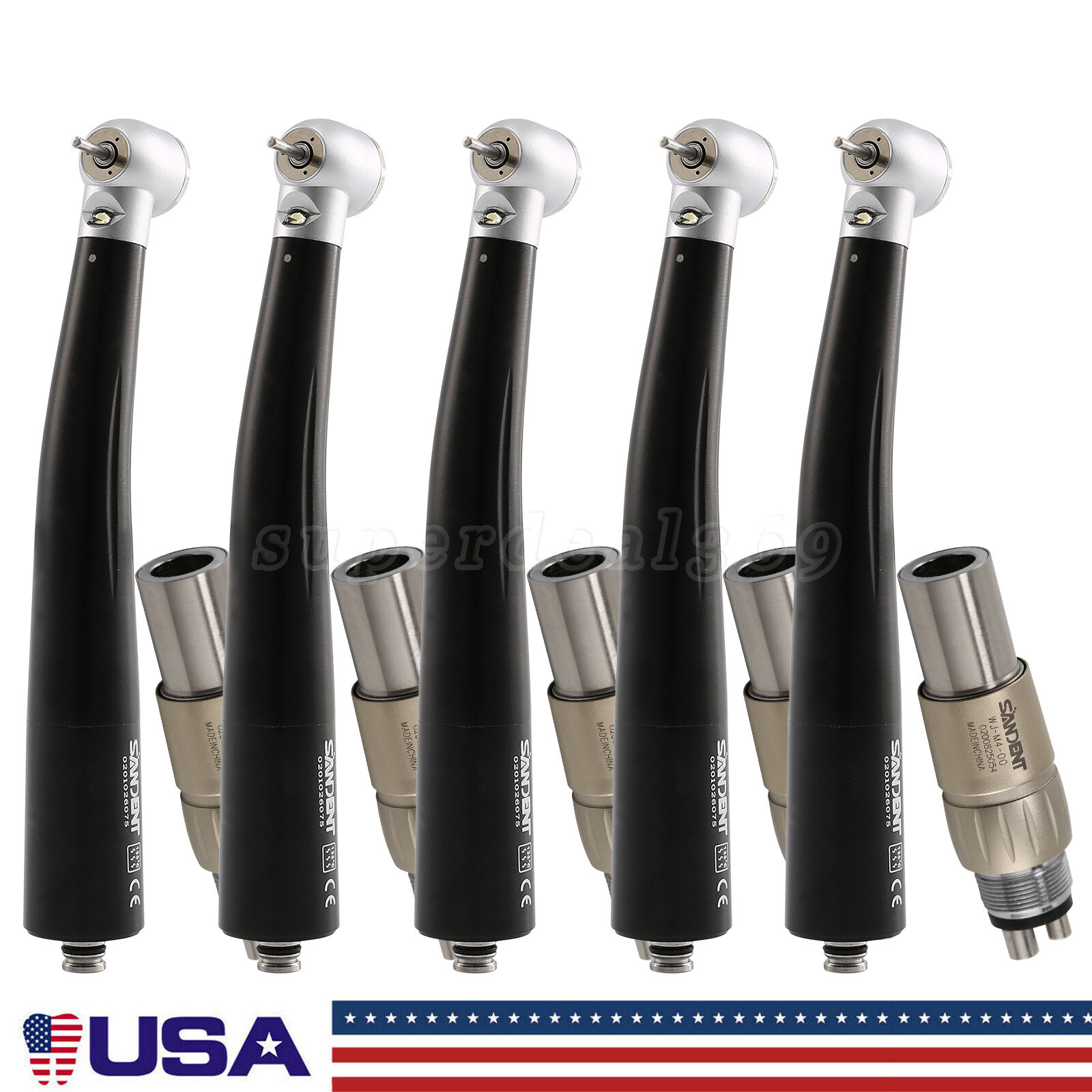 1-5* NSK Style Dental LED E-generator High Speed Handpiece /4Hole Coupler OR