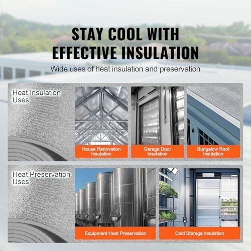 Double Reflective Insulation Roll 48 in 25 ft 15.1mm EPE Foam Core Radiant