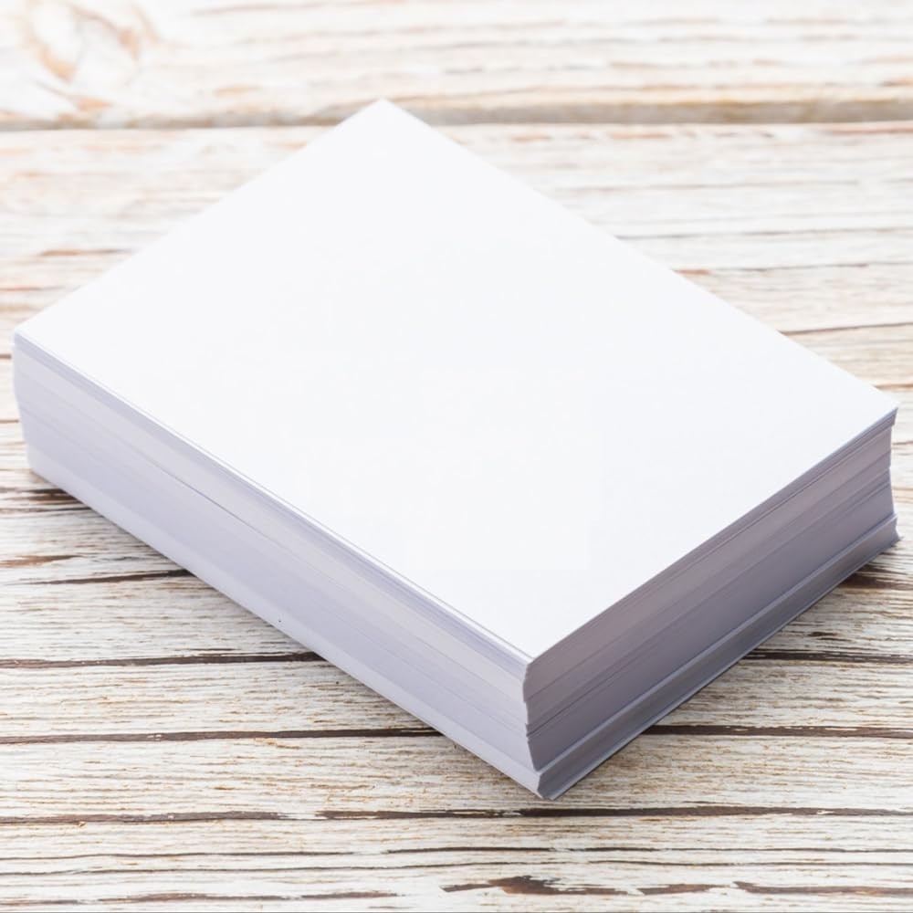 Customizable Unpunched Blank Paper – 100 Sheets, Ideal for Planners and Journals