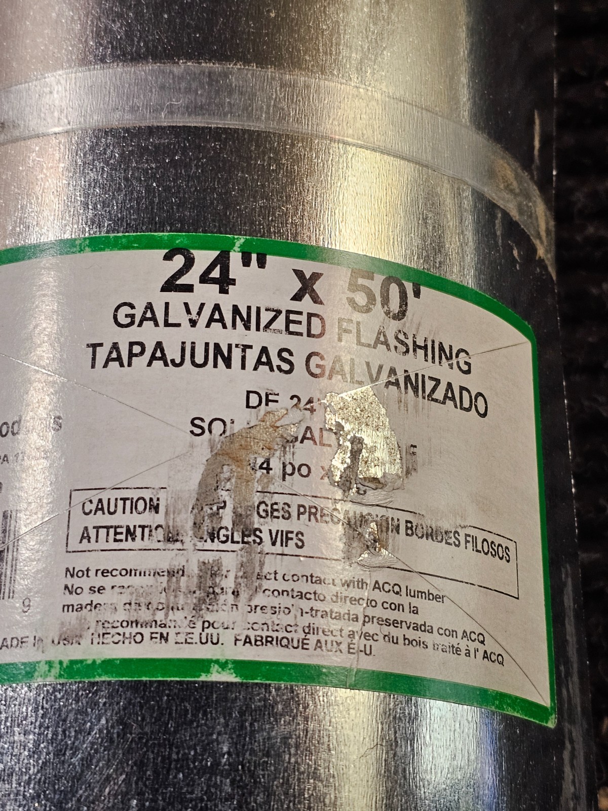 Amerimax 70024 24 in. W X 50 ft. L Galvanized Steel Valley Flashing Silver