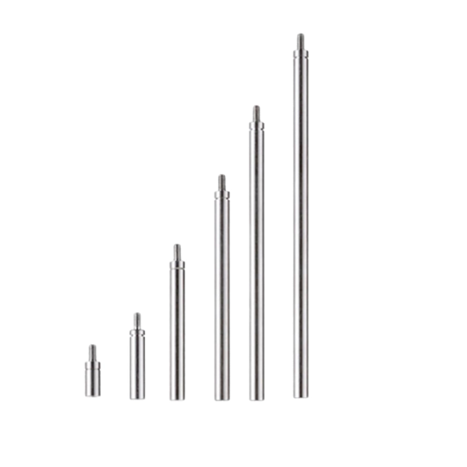 6Pcs Dial Indicator Extension Stem Rod Set,10 20 40 60 80 100Mm Long Extend Rod.