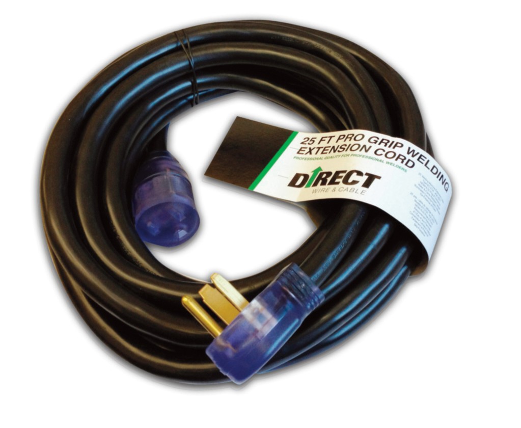 Direct Wire 8/3 220V Heavy Duty Welding Extension Cord 25 Ft – Made In The USA