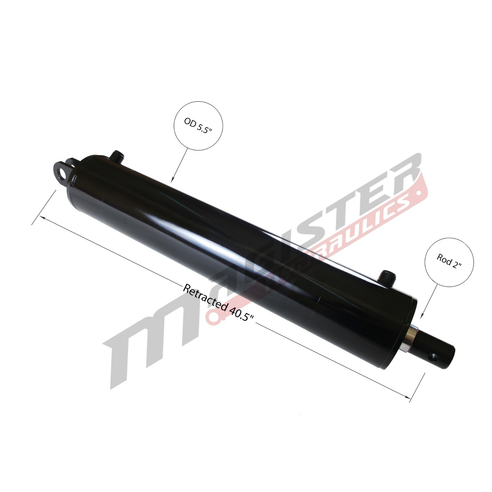 Hydraulic Cylinder Welded Double Acting 5″ Bore 30″ For Log Splitter 5×30 NEW