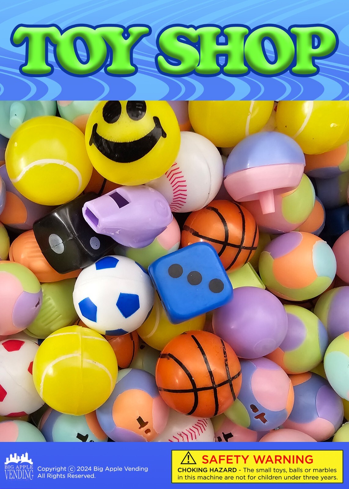 1,000 1″ TOY FILLED VENDING CAPSULES PARTY FAVOR CARNIVAL GAME PRIZE FREE DISP