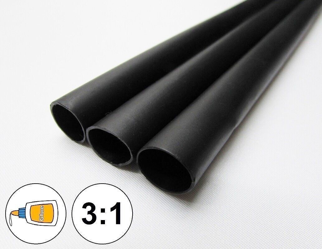 3:1 Ratio Heat Shrink Tubing Adhesive Glue Dual Wall Marine Grade 1-10ft US