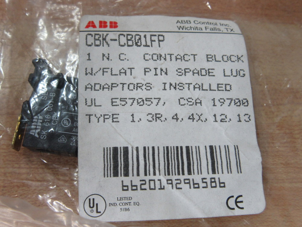 ABB SK-616-001-B Block CBK-CB01FP SK616001B