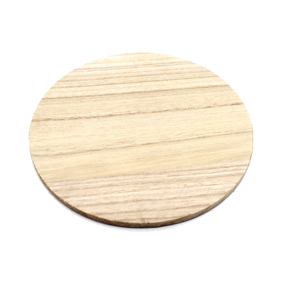 5cm -20cm Circle Wood Sheets Solid Wood Round Disc DIY Craft Blanks Wooden Plate