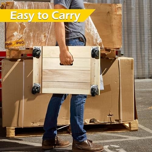 Hardwood Furniture Dolly 24 Inch x 16 Inch 1000 Lbs Capacity Heavy Duty Moving