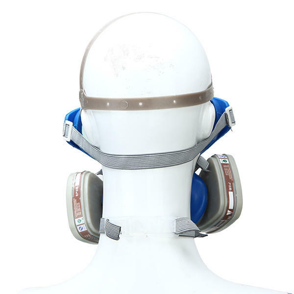 Full Face Gas Mask Respirator Painting Spraying Respirator Facepiece Reusable US