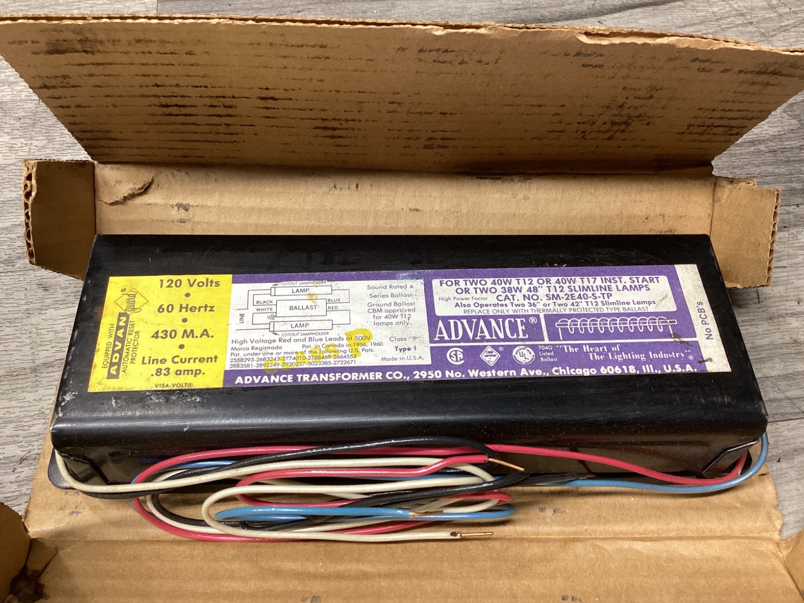 Advance Ballast SM-2E40-S-TP, Class P High Power Ballast #121A166PR2
