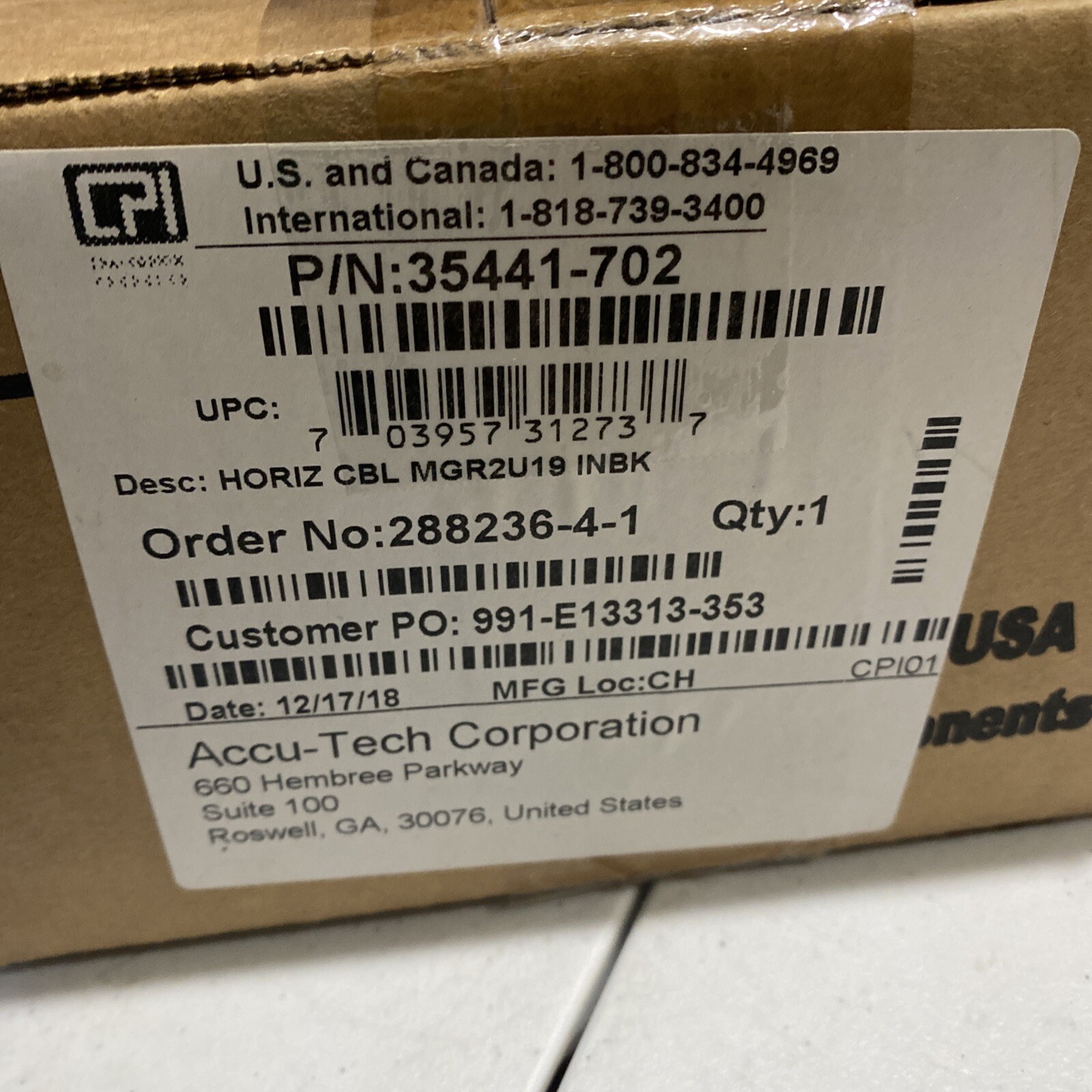 CHATSWORTH PRODUCTS INC 35441-702 / 35441702 (NEW IN BOX)
