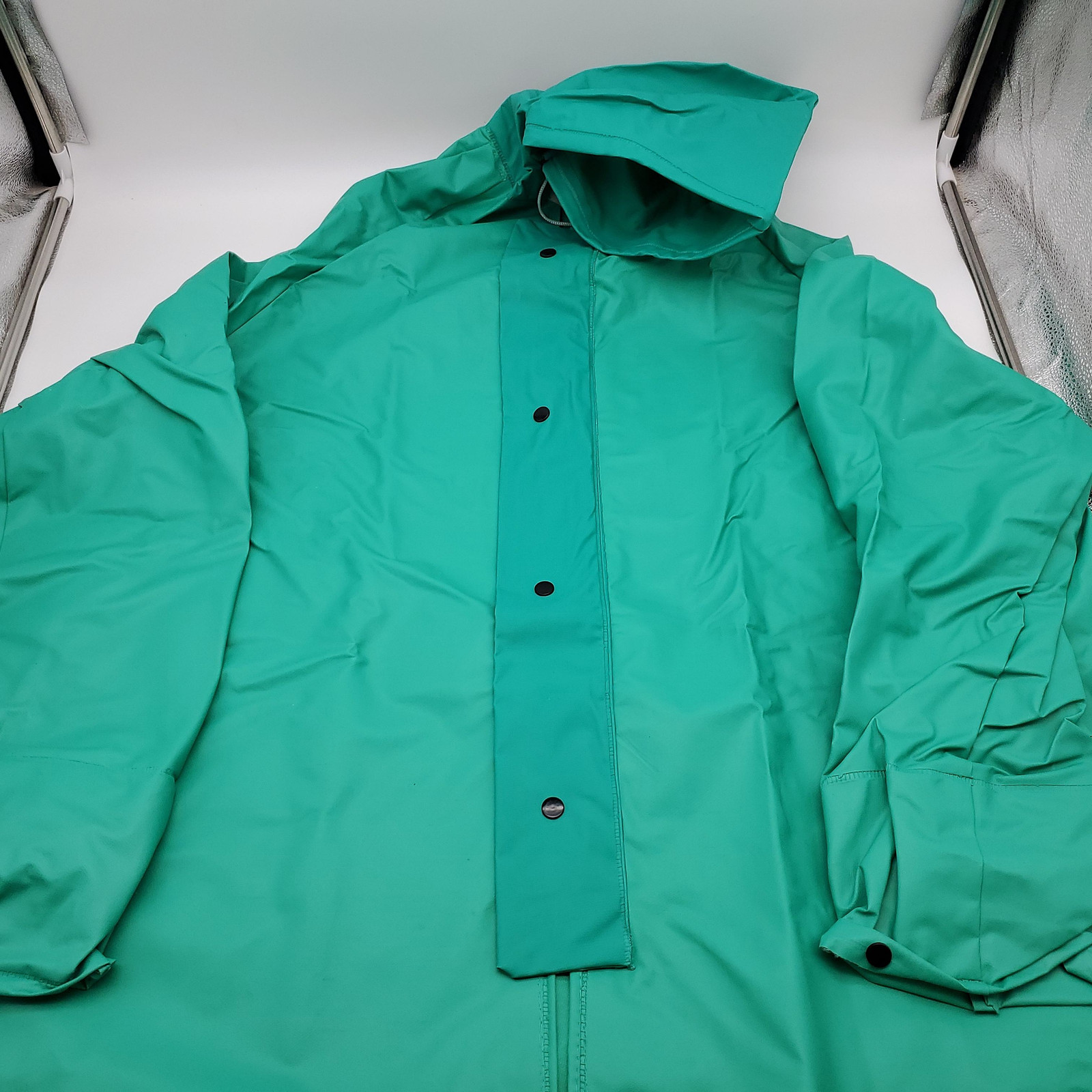 Ironwear 9031 Rainsuit XXXL / 3XL Flame Resistant PVC Nylon Coverall & Jacket