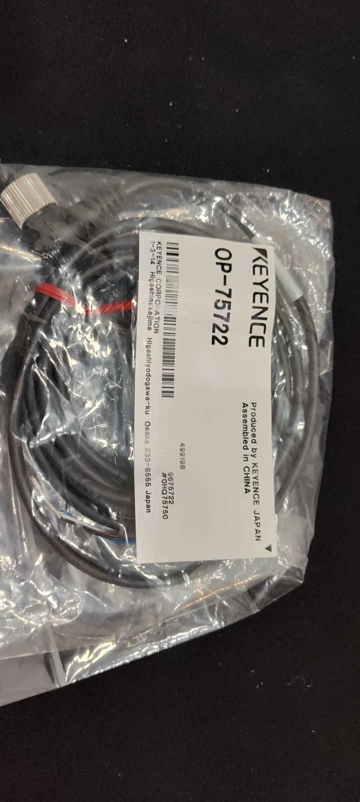 Keyence OP75722 Industrial Control System Cables