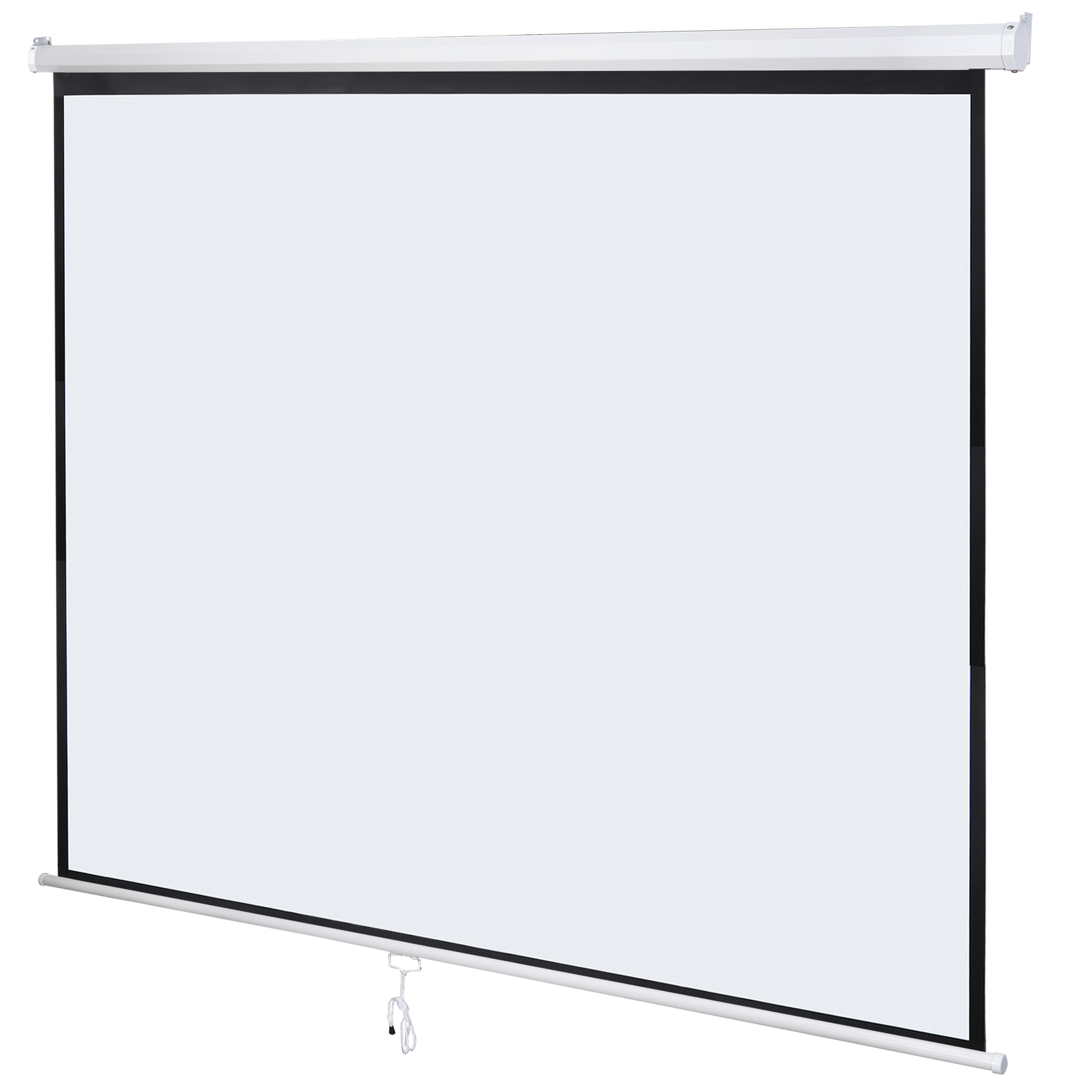 120» Projector Screen Projection Screen Manual Pull Down HD Screen 1:1 Format