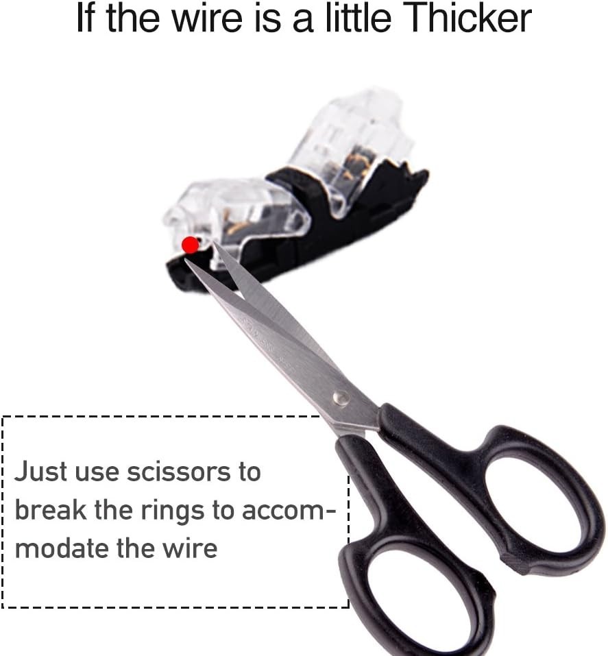 16 Pack Low Voltage Wire Tap Connectors – Durable Copper & Plastic Insulation