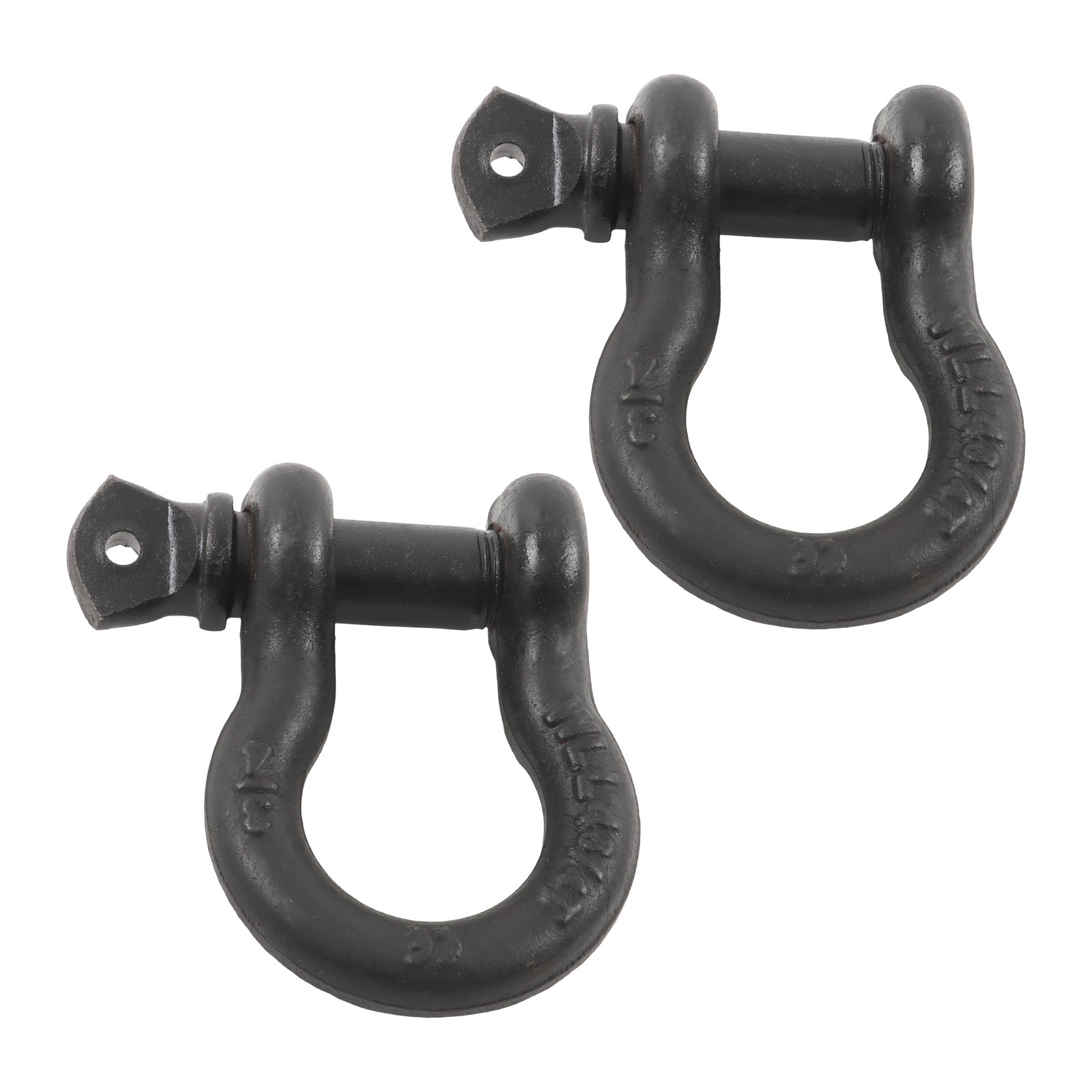 2 Pcs 3/4″ Bow-Shaped D Ring Shackles with Clevis Screw Pin 4.75 Ton Capacity