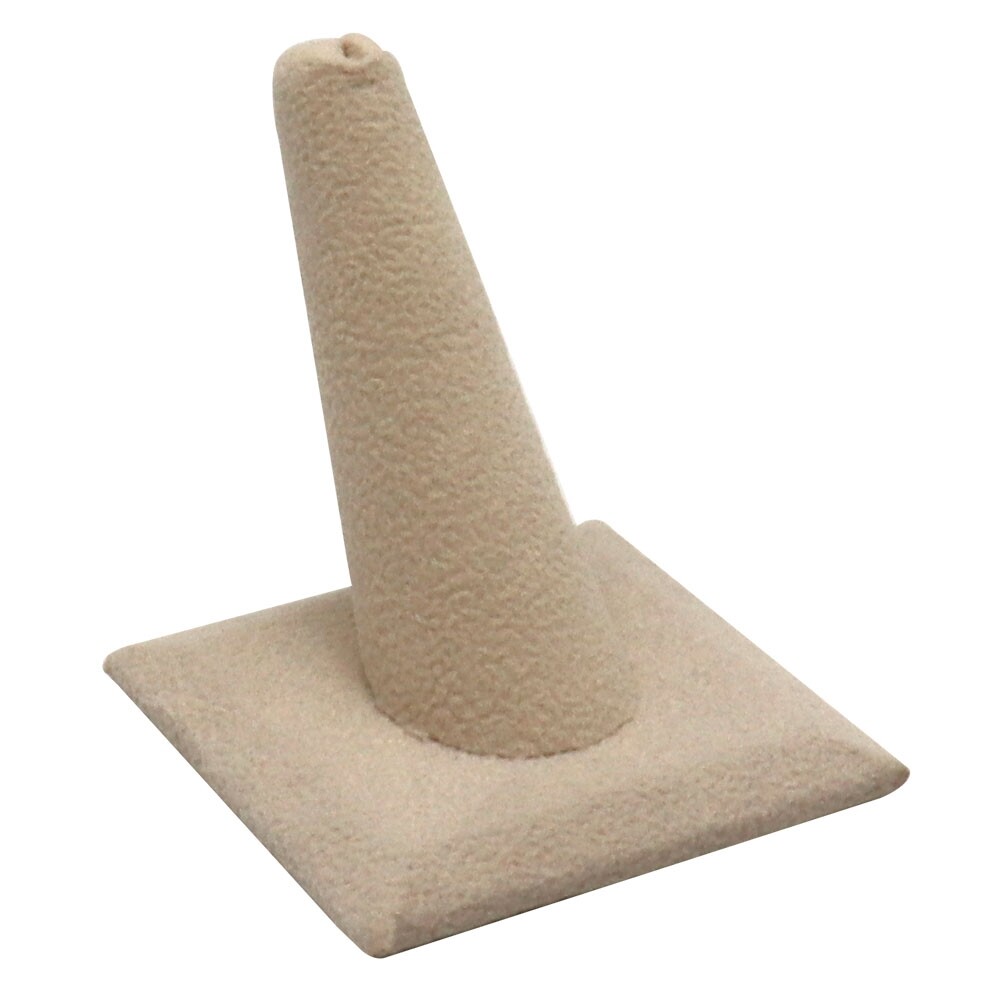 Beige Jewelry Ring Display Stand Holder Organizer