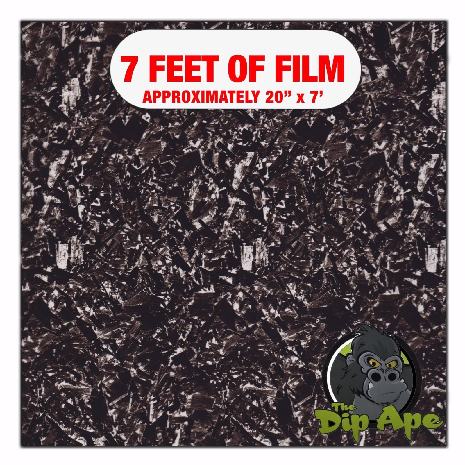 Hydrographic film Forged Carbon Fiber hydro dipping 7′ x 20″ hydro dip
