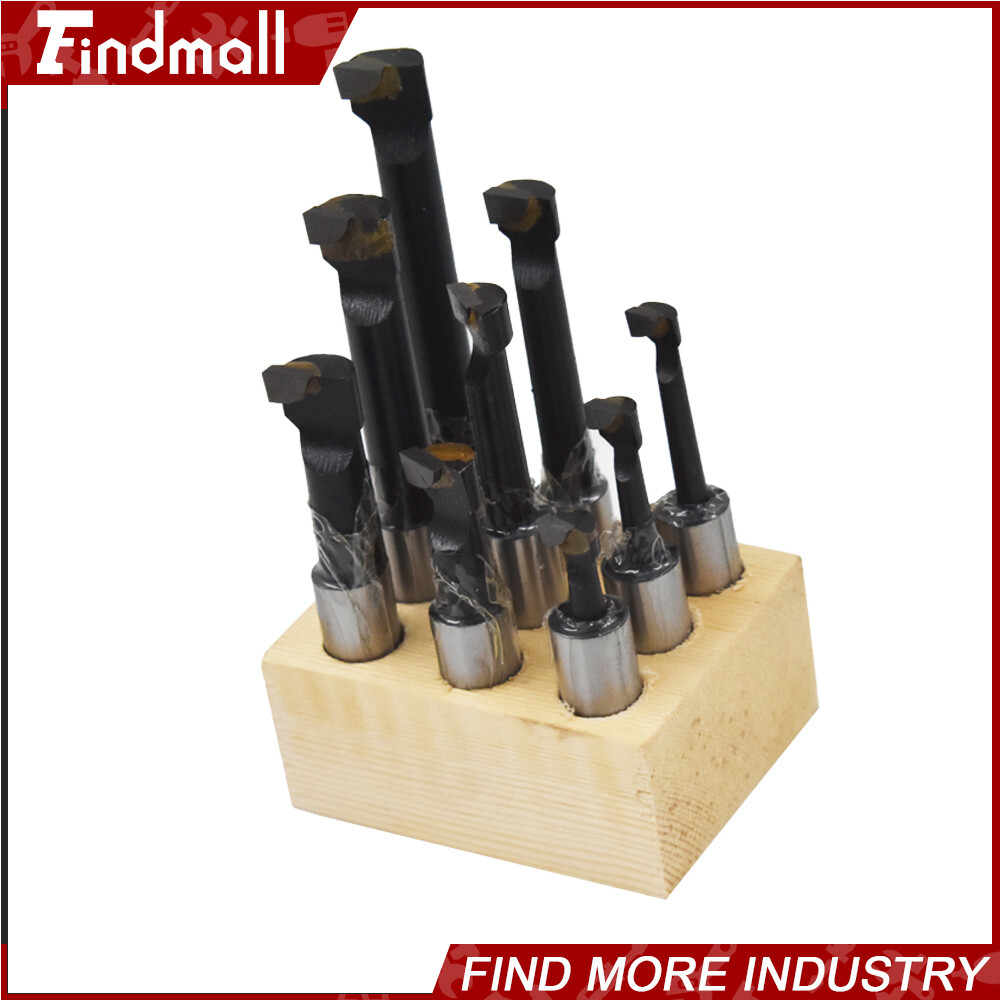 9 PCS 1/2″ BORING BAR SET CARBIDE TIPPED BARS 1/2″ SHANK LATHE TOOL