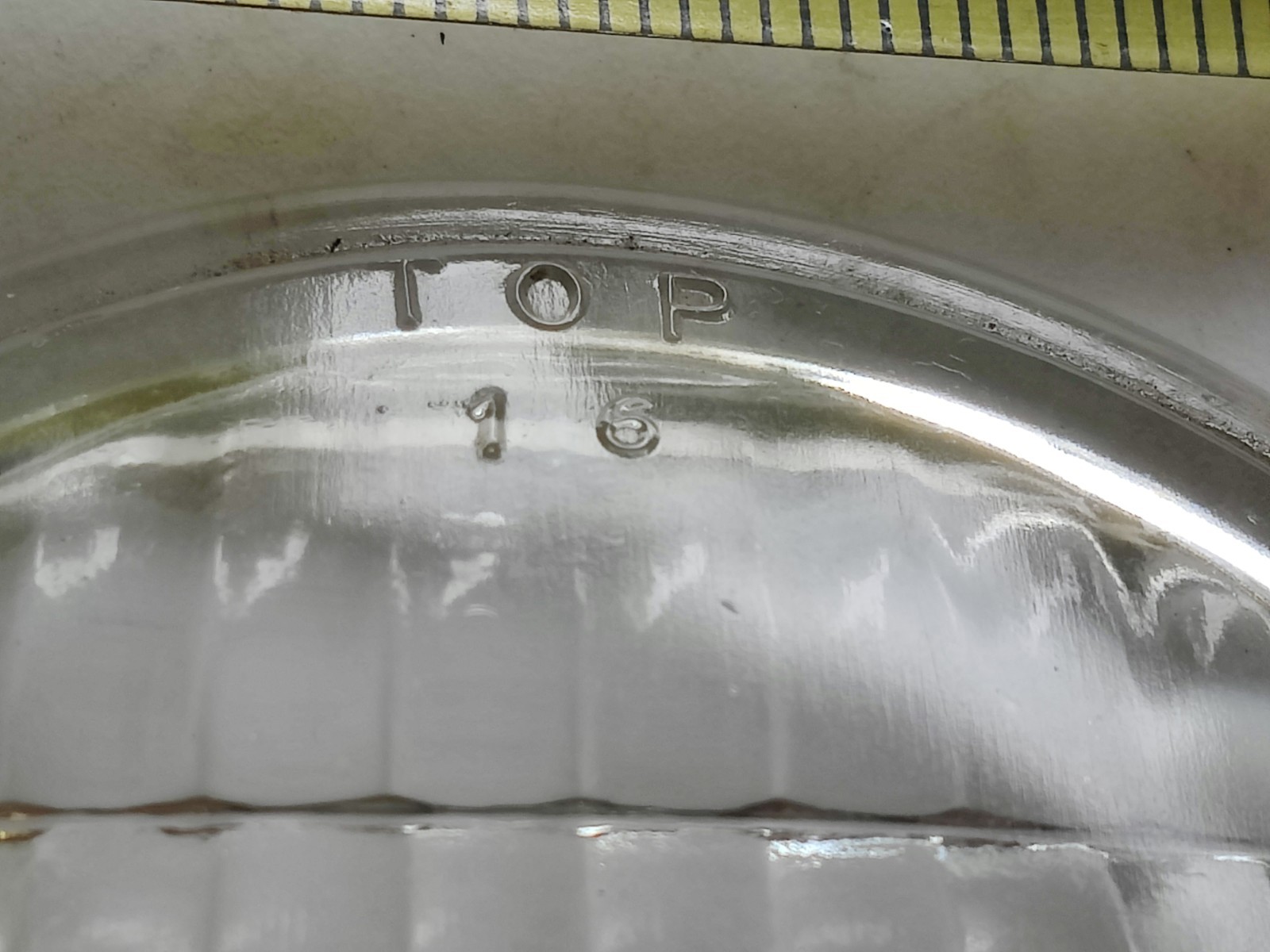 Vintage Used/NOS? Guide Sealed Tractor Lamp Clear Glass Lens 458 Top 16 4-5/8″