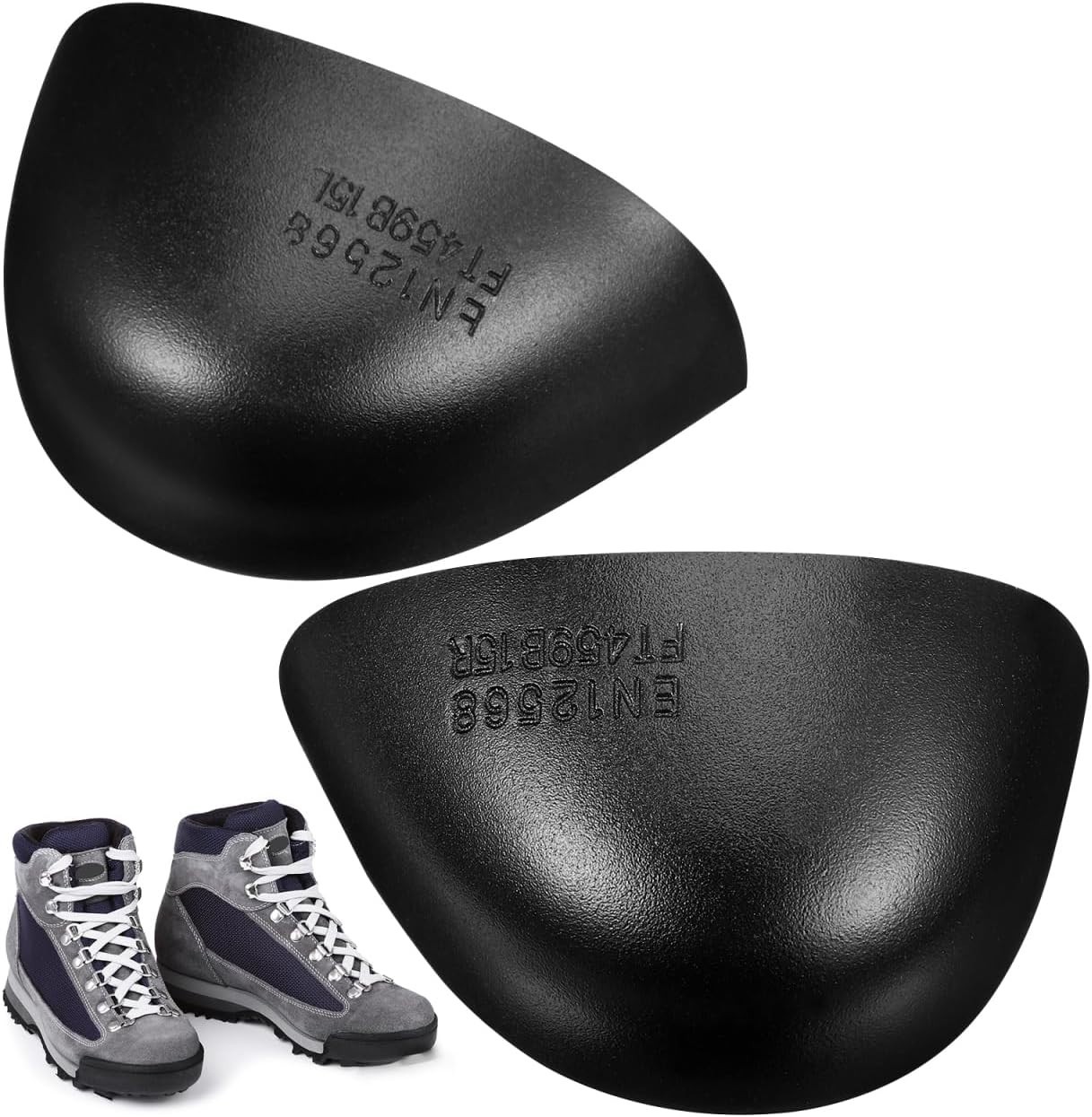 1 Pair Safety Steel Toe Caps Inserts for Work Shoes Footwear Protectors 4.5-12