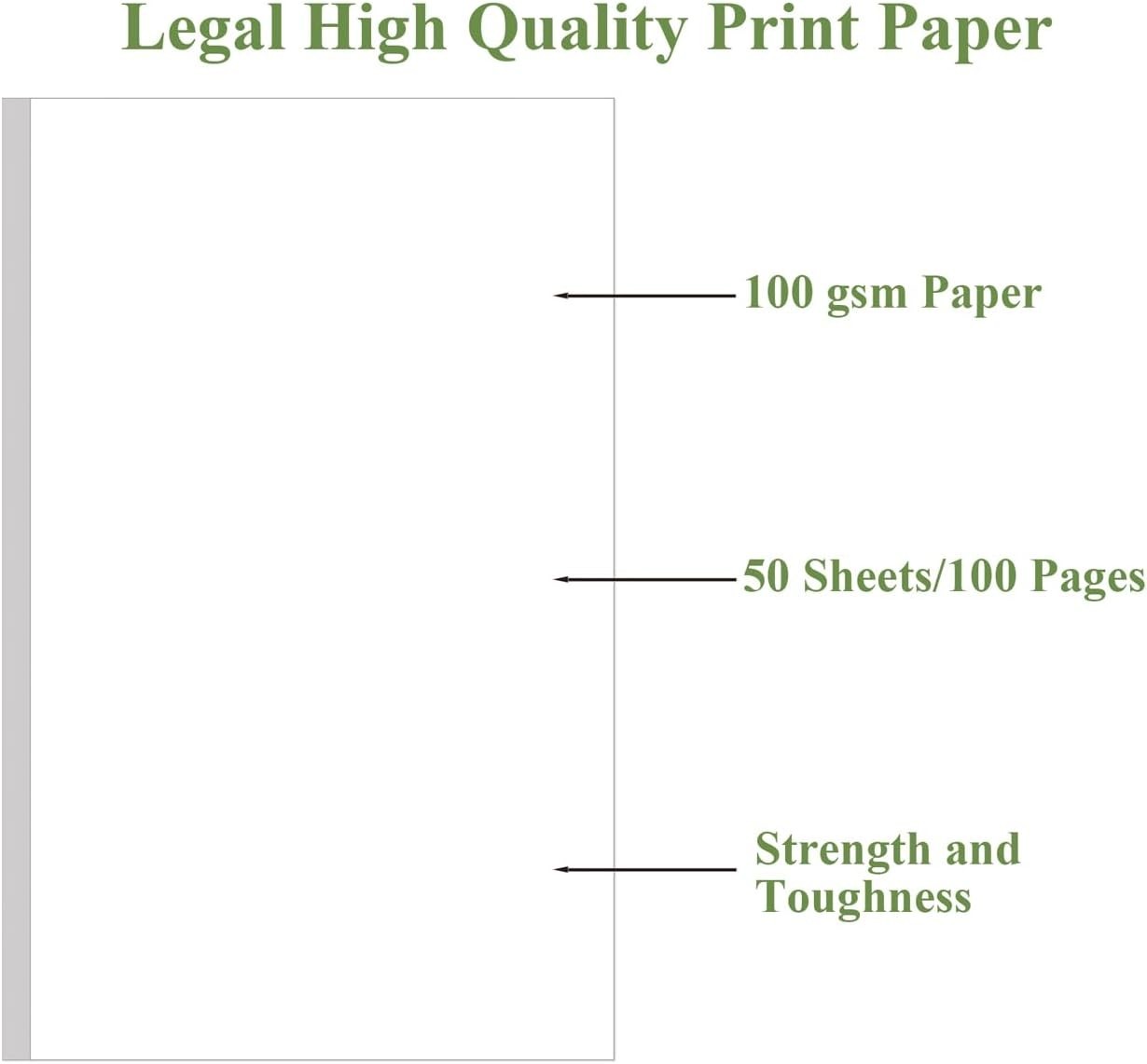 Customizable Unpunched Blank Paper – 100 Sheets, Ideal for Planners and Journals