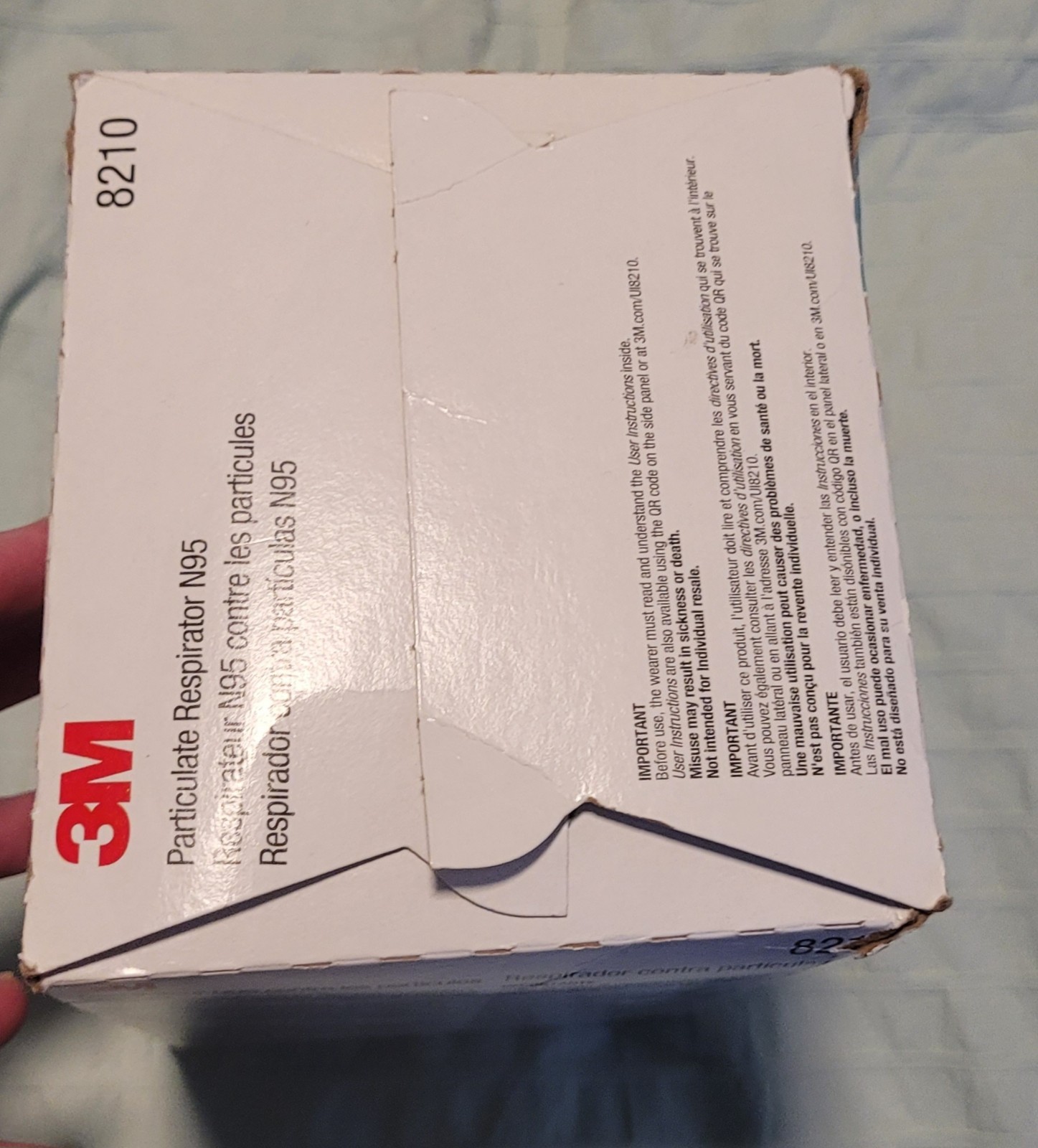 3M N95 Particulate Respirator Face Mask (8210) 20 pieces- Expires February 2029