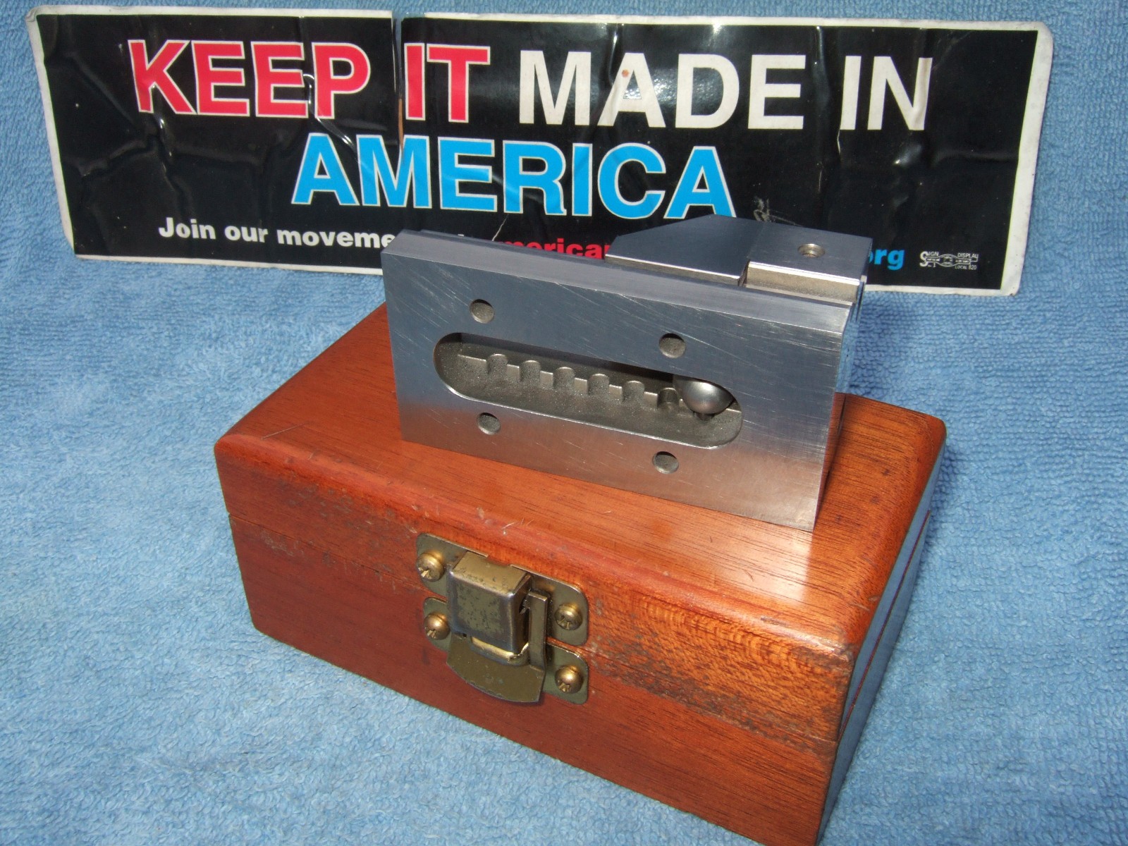 HERMANN SCHMIDT USED 2b GRIND VISE V0-1-1/2a TOOLMAKER MACHINIST CASEw/WRENCH