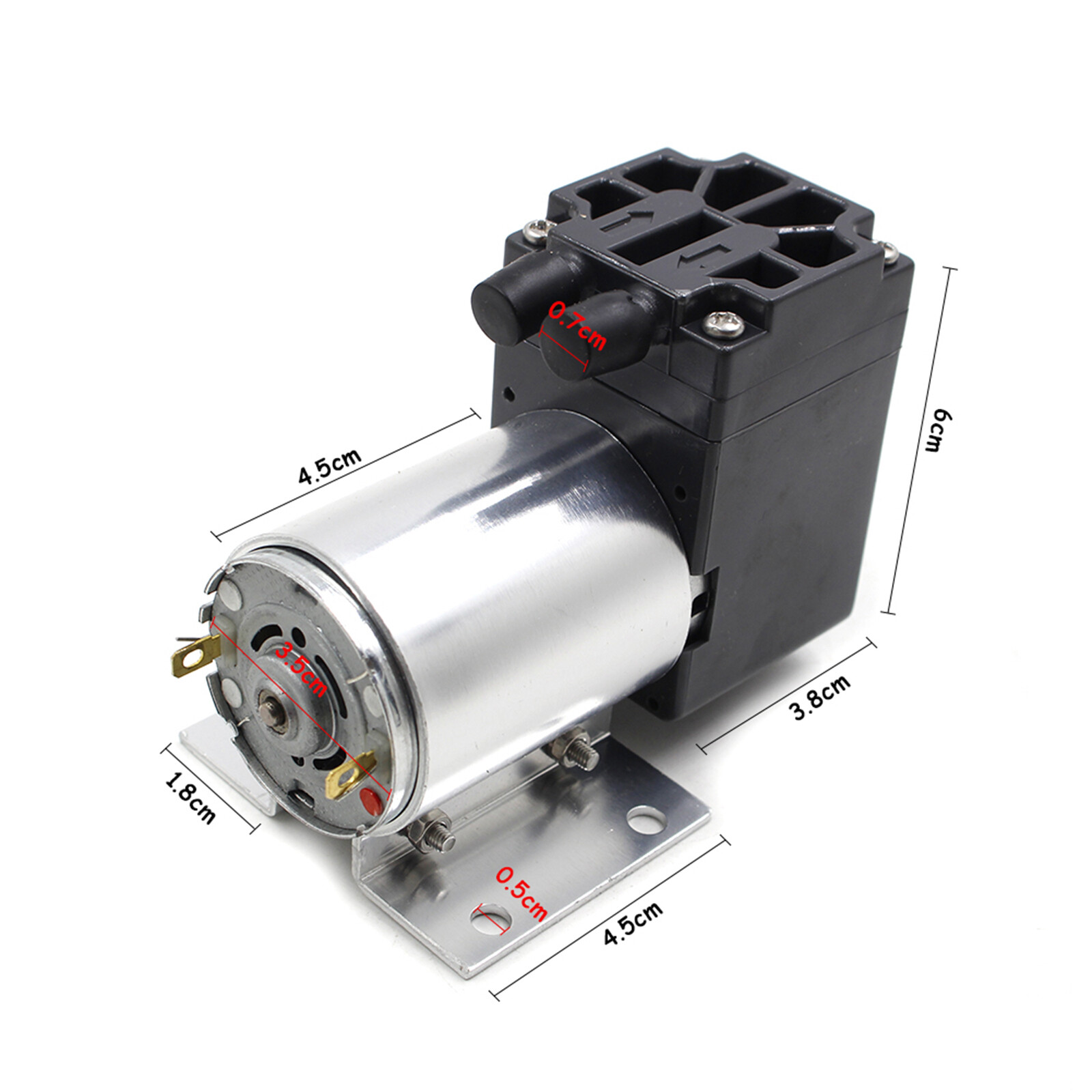 DC12V Mini Vacuum Pump 5L/min 65kpa Negative Pressure Suction Pump With Holder
