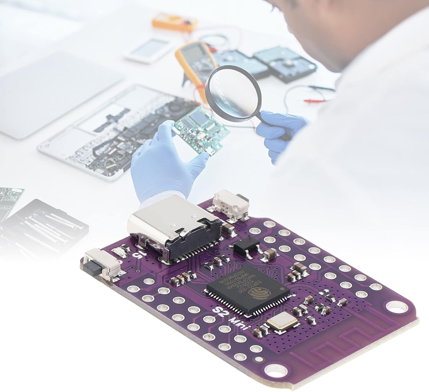 ESP32 S2 Mini V1.0.0 Wifi Board Based ESP32-S2FN4R2 ESP32-S2 4MB Flash Type-C Co