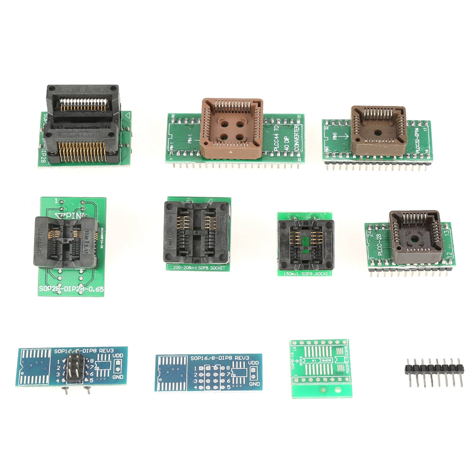 Programmer For TL866III EEPROM FLASH 8051 AVR MCU GAL PIC With 9 Adapter Spares