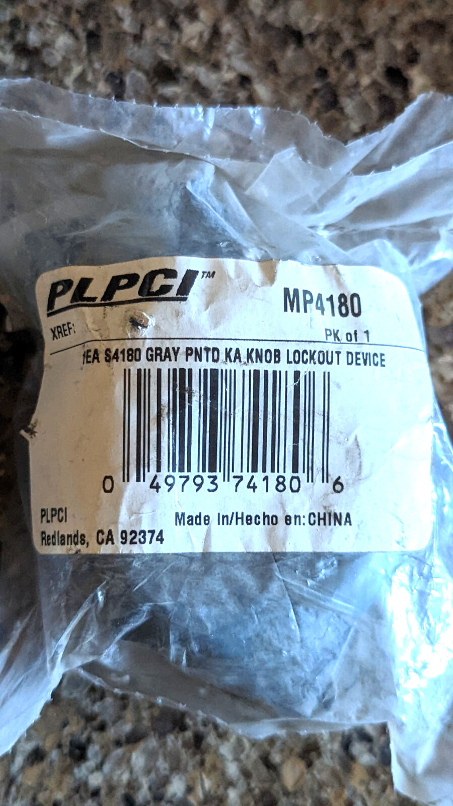 PLPCI S4180 Doorknob Lockout Device Security Gray Keyed – Rentals Evictions Home