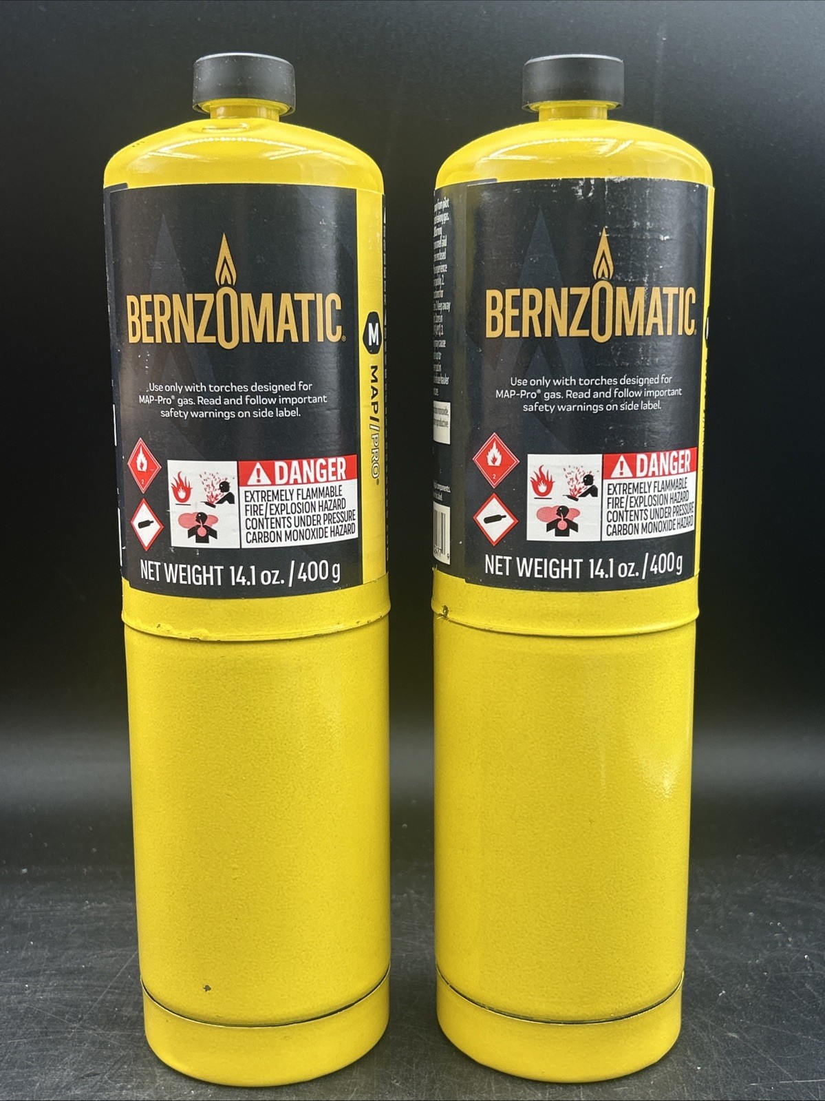 Bernzomatic Pre-Filled MAP-Pro Gas Torch Style Cylinder 14.1 oz /400g – (2pack)