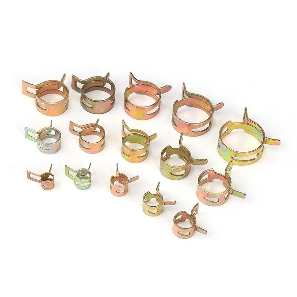 115X Hose Spring Clamps 6-22mm Fastener Fuel Water Line Pipe Air Tube Clips Kit