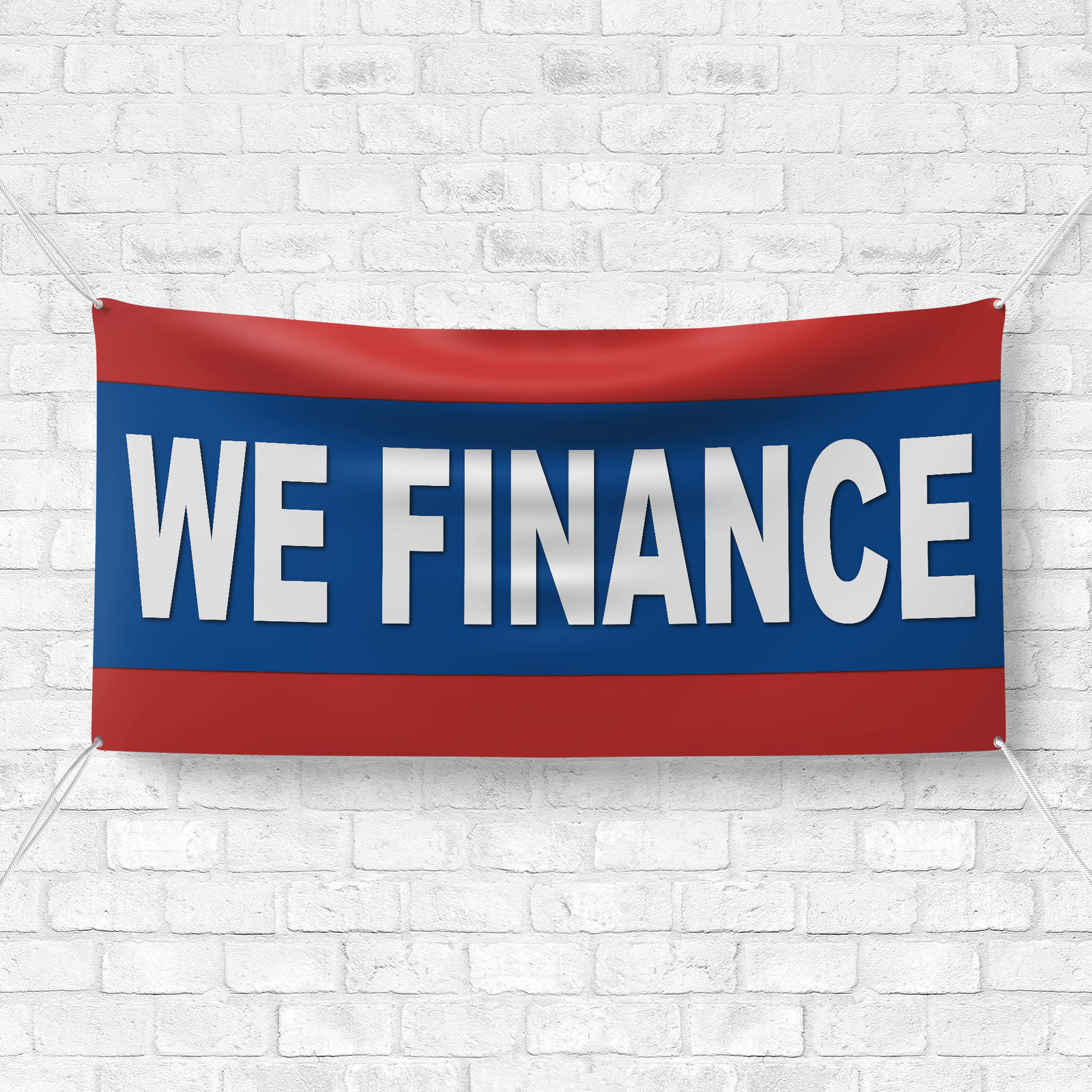 We Finance 13 oz Heavy Duty Vinyl Banner Easy Payments Sign No Credit Needed
