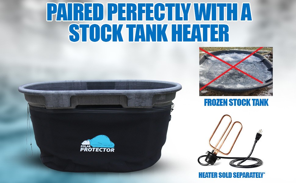 100 Gallon Oval Stock Tank Insulated 5mm Neoprene Slip Sleeve Ice Water Therapy