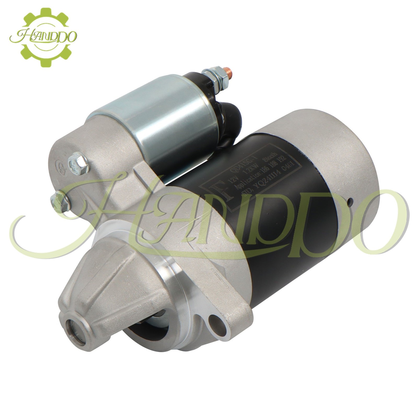 For 186FA 186F L100 Engine Diesel Electric Starter Motor Flywheel Rectifier