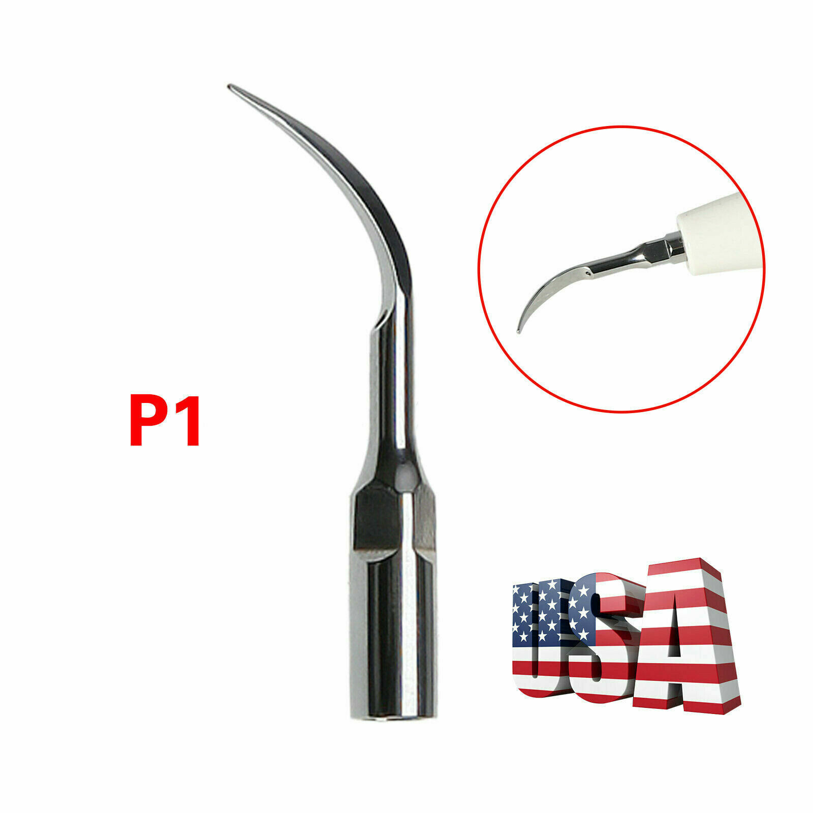 5PCS Original Woodpecker/DTE UDS-P/E Ultrasonic Scaler Tips Set Scaling Perio