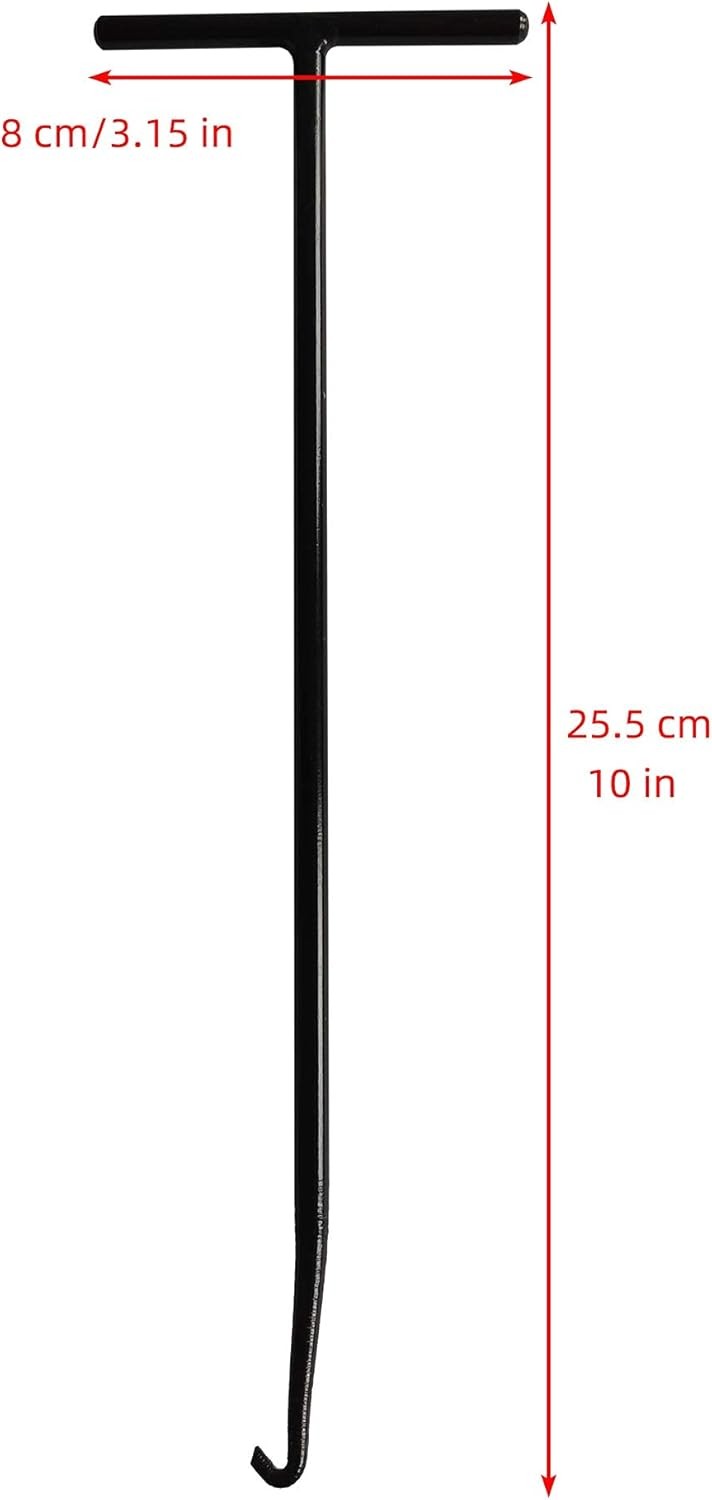 10 In/25 cm Exhaust Spring Puller Tool, Exhaust Spring Hook T Handle Spring Pull