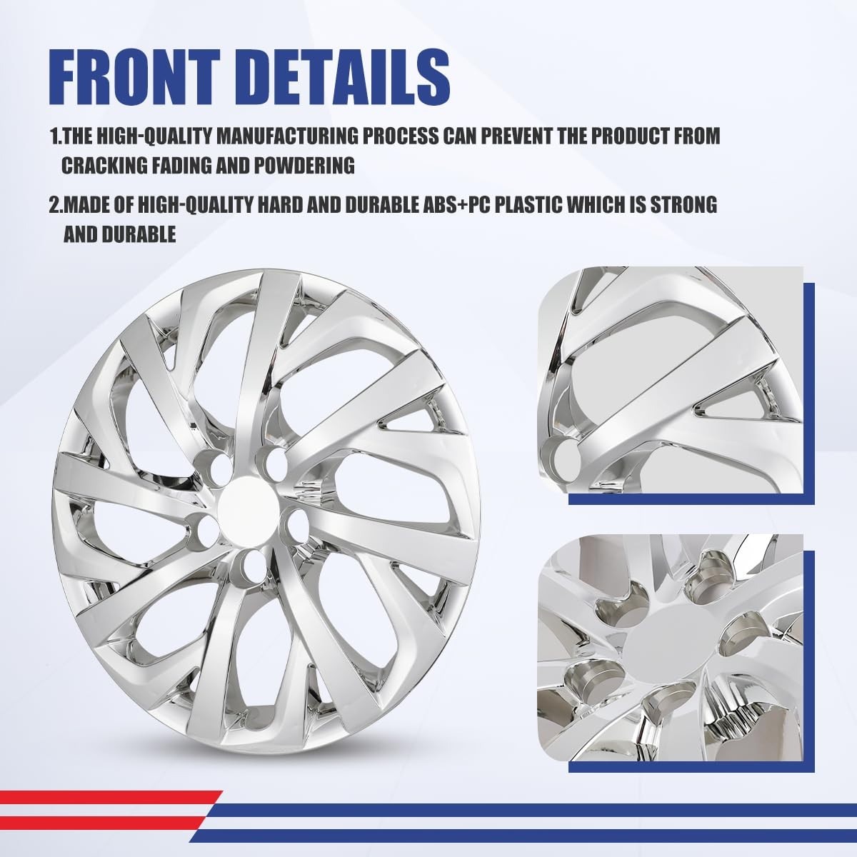 16″ Chrome Wheel Covers Set 4 Toyota Corolla 2009-2026 Matrix 09-14 Steel Wheels