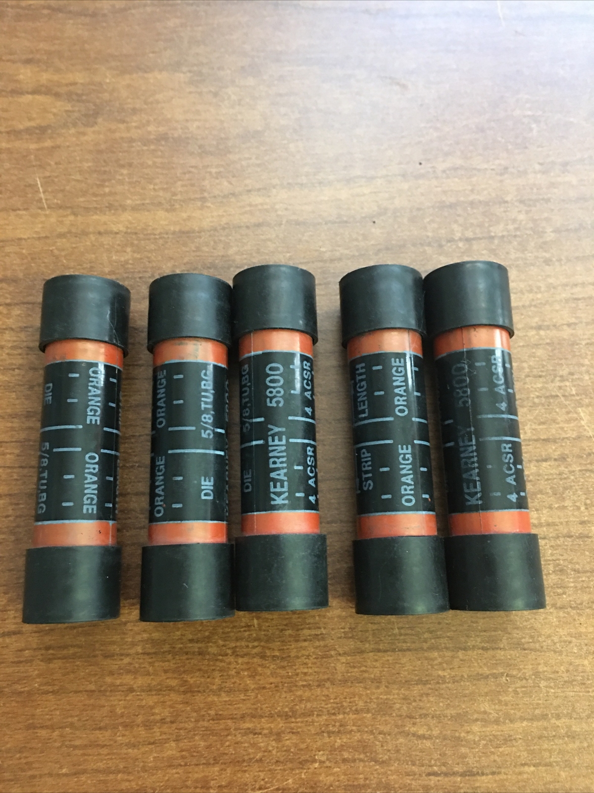 5 INSULATED Service Entrance Compression Splice Sleeve 4 ACSR – 4 ACSR Orange